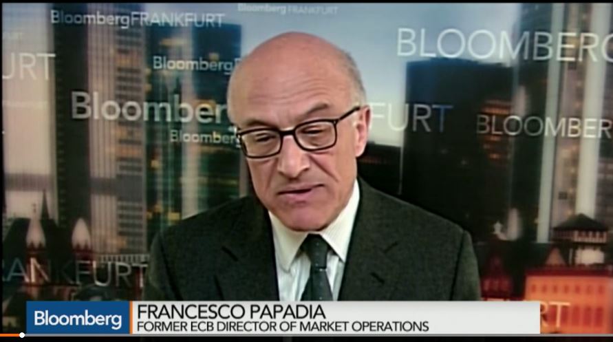 Bloomberg  ECB QE Working More Than Expected Papadia